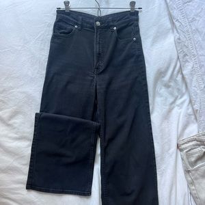 Black Denim Jeans High Waisted